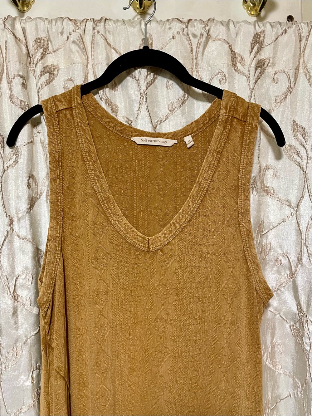 Soft Surroundings Cotton Maxi Dress Siena color Size Medium